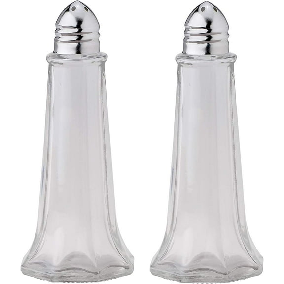 Classic 3.5-Ounce Eiffel Style Glass Salt or Pepper Shaker (2)