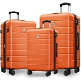 Classic 3-Piece Hardshell Luggage Set, Expandable Carry-On Suitcase ...