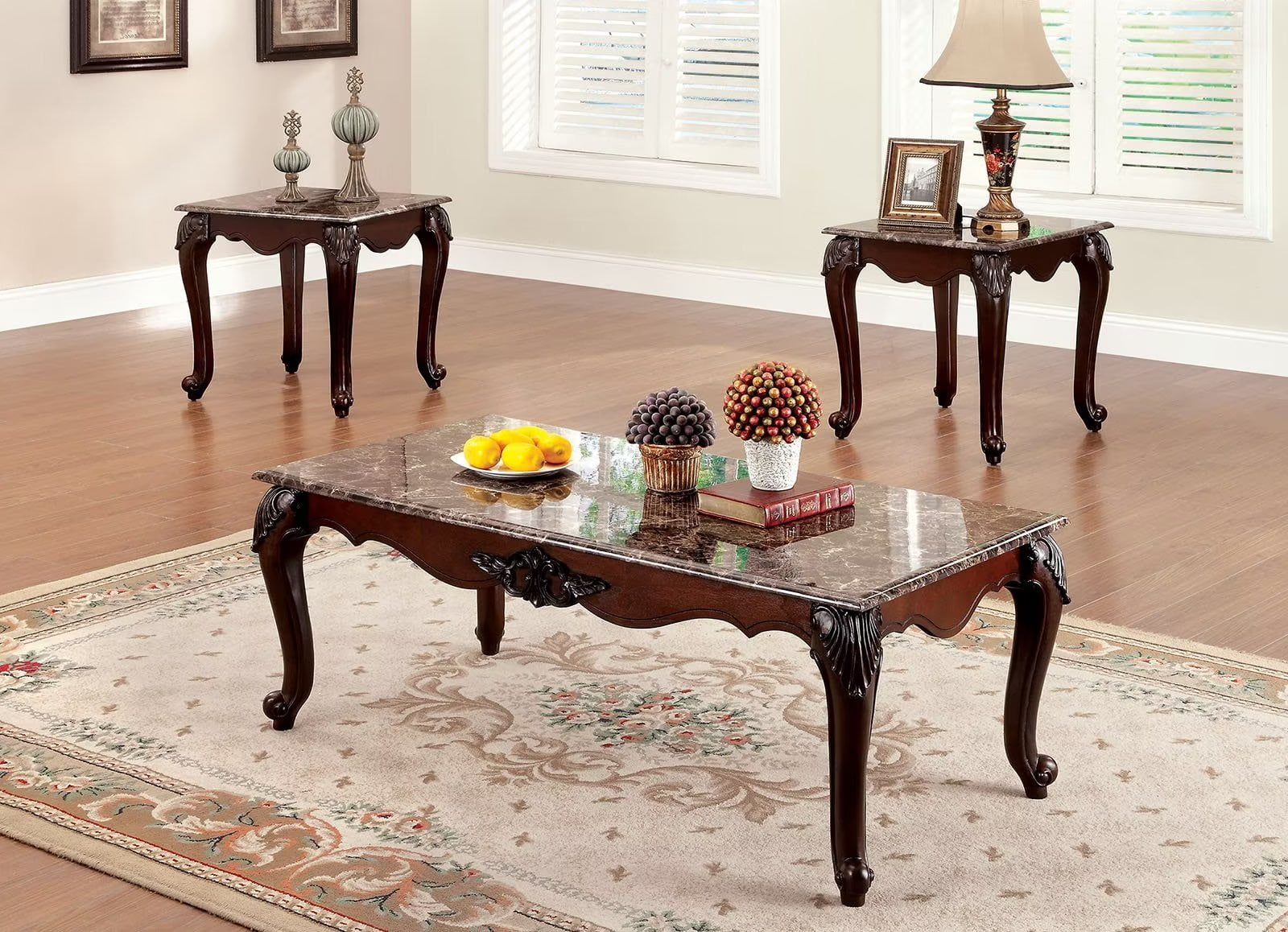 Cherry wood end tables and coffee tables deals
