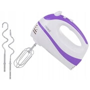 Classic 300W Hand Mixer 5 Speeds, Beaters & Dough Hooks White