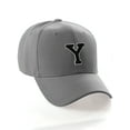 thumbnail image 1 of Classic 3D Raised Initial Letters A to Z Structured Baseball Hat Cap Adjustable, Charcoal Hat White Black Letter Y, 1 of 7