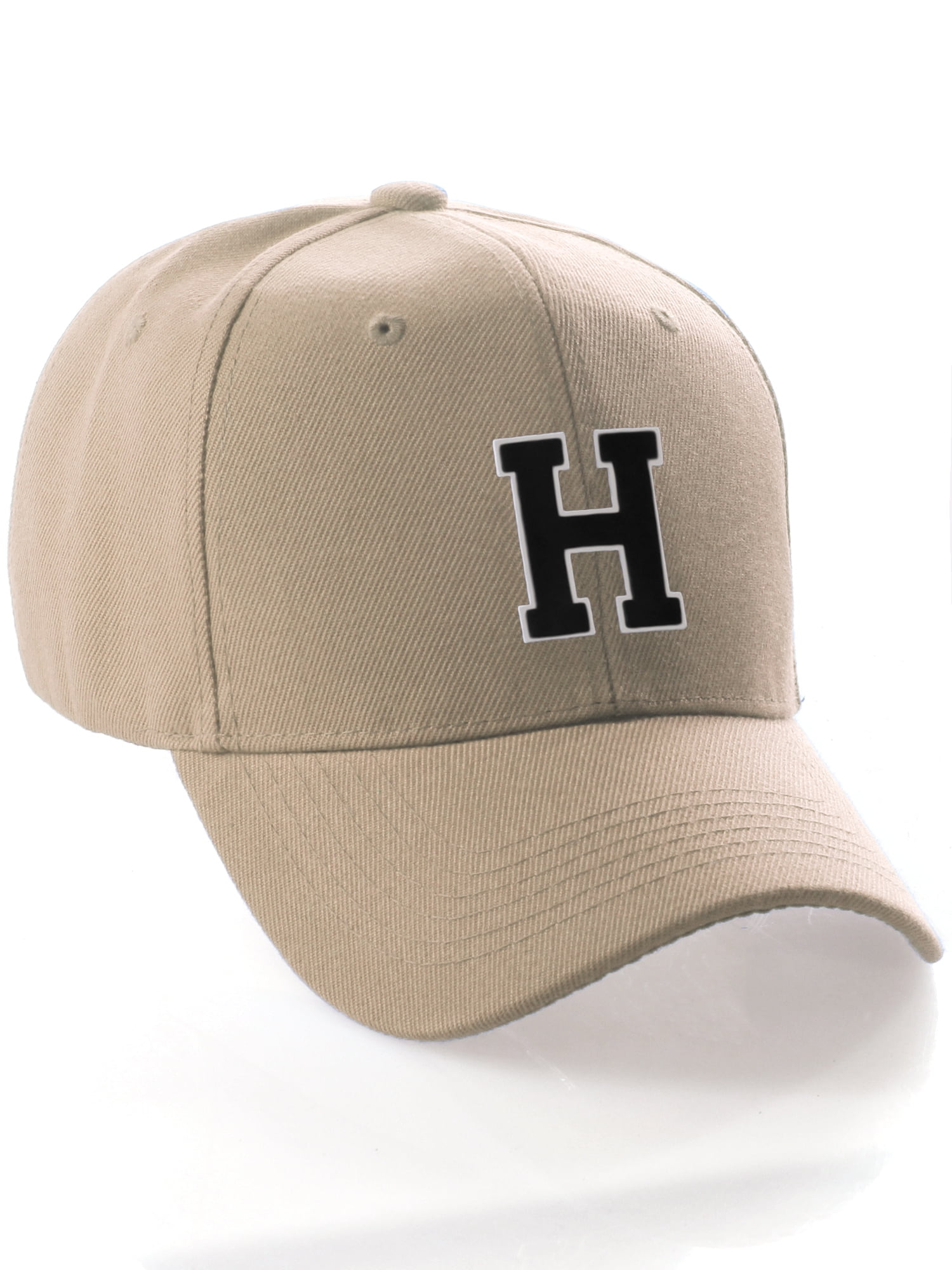 Classic 3D Raised Initial Letters A to Z Structured Baseball 