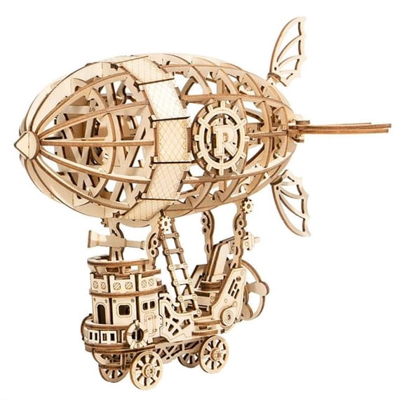 Classic 3D Wood Airship Puzzles