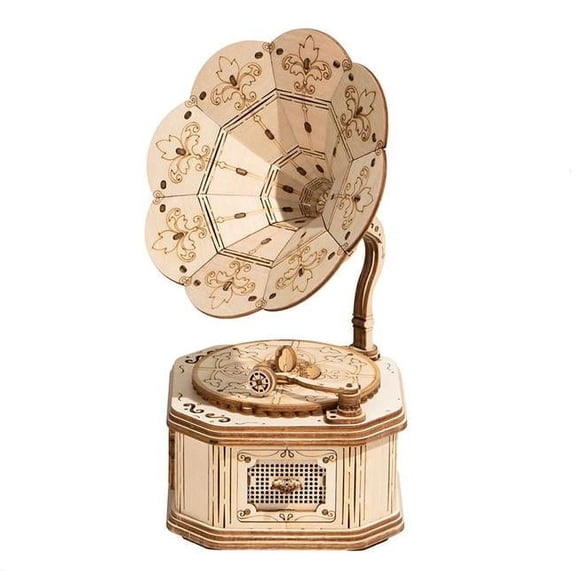 Classic 3D Wood Gramophone Puzzles