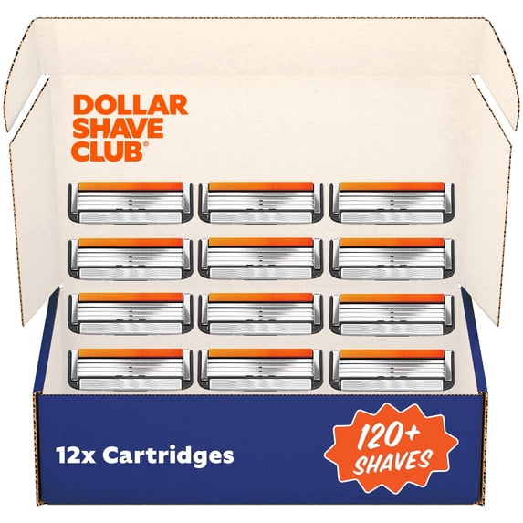 Dollar Shave Club Classic 4 Blade Razor Refill Easy Rinsing (12ct)