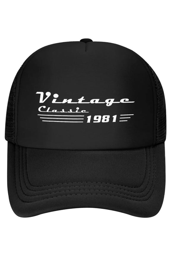 Classic 45 Birthday Decorations Men 45yr 1981 45th Birthday Baseball Cap