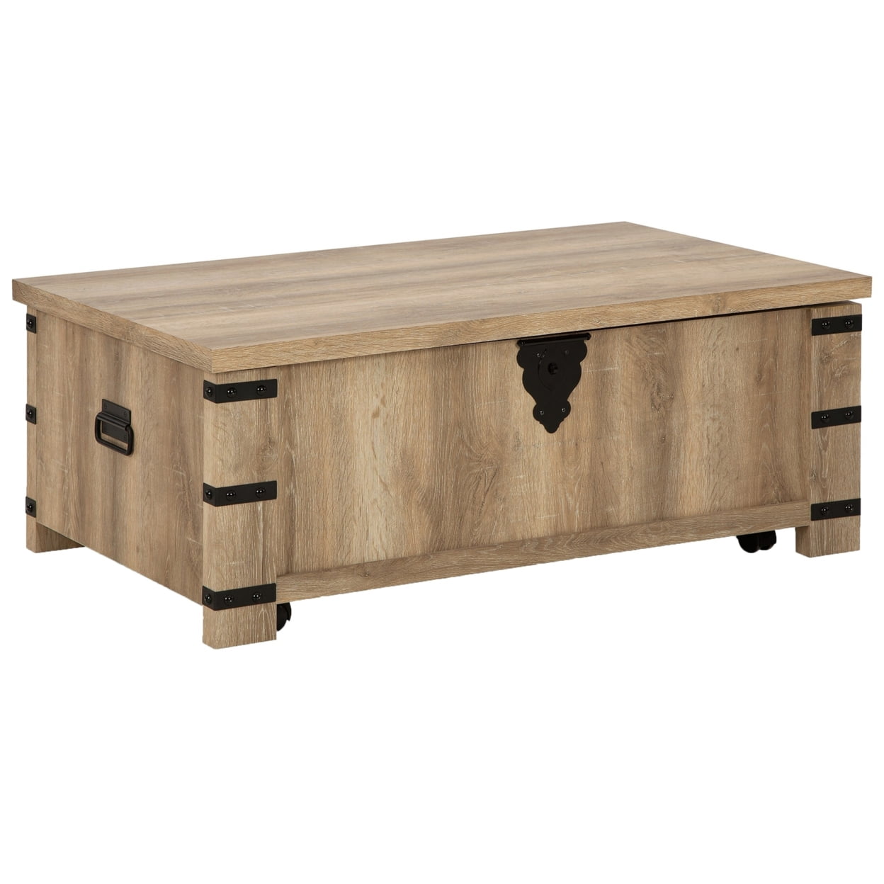 Classic 47 Inch Coffee Table Lift Top Concealed Storage Light Brown ...
