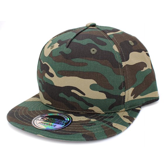 Classic 5 Panel Cap Adjustable Snapback Hat