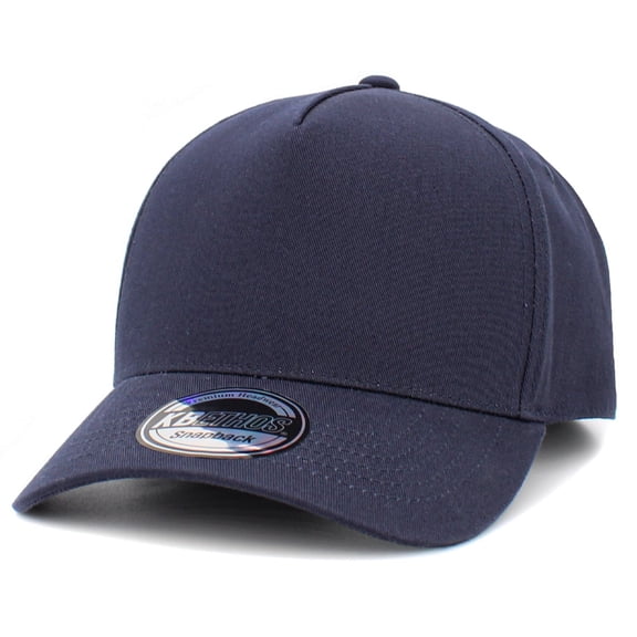 Classic 5 Panel Cotton Baseball Cap Hat Adjustable Snapback Hat