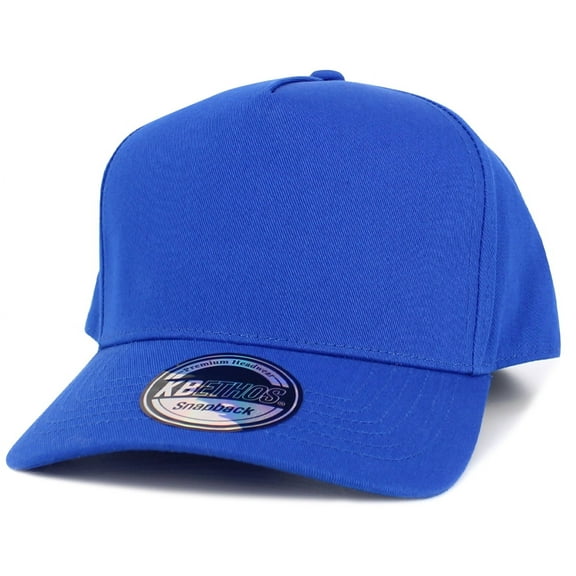 Classic 5 Panel Cotton Baseball Cap Hat Adjustable Snapback Hat