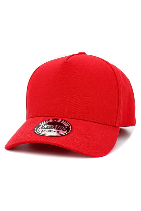 Classic 5 Panel Cotton Baseball Cap Hat Adjustable Snapback Hat