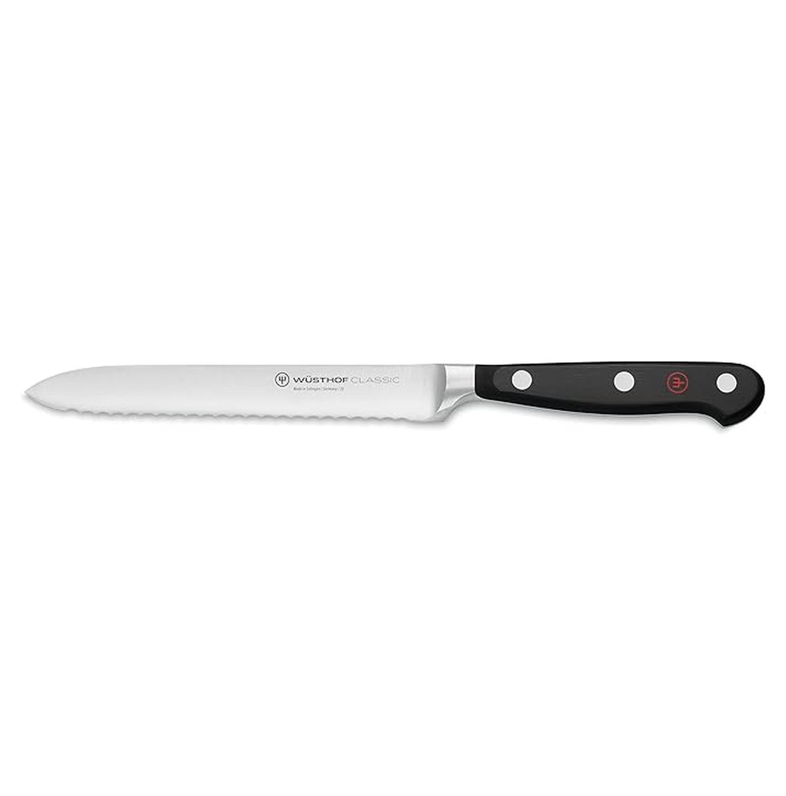 Classic 5" Serrated Utility Knife, Black