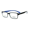 thumbnail image 1 of Classic 54mm Narrow Rectangular TR90 Plastic Optical Eyeglasses Frame Black Blue, 1 of 4