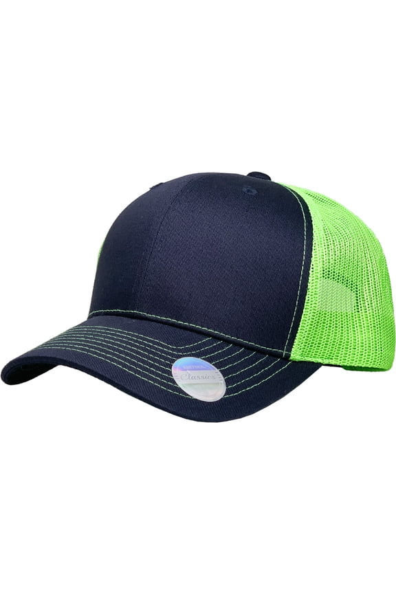 Classic 6 Panel Mesh Cotton Twill Trucker Cap Adjustable Snapaback Hat