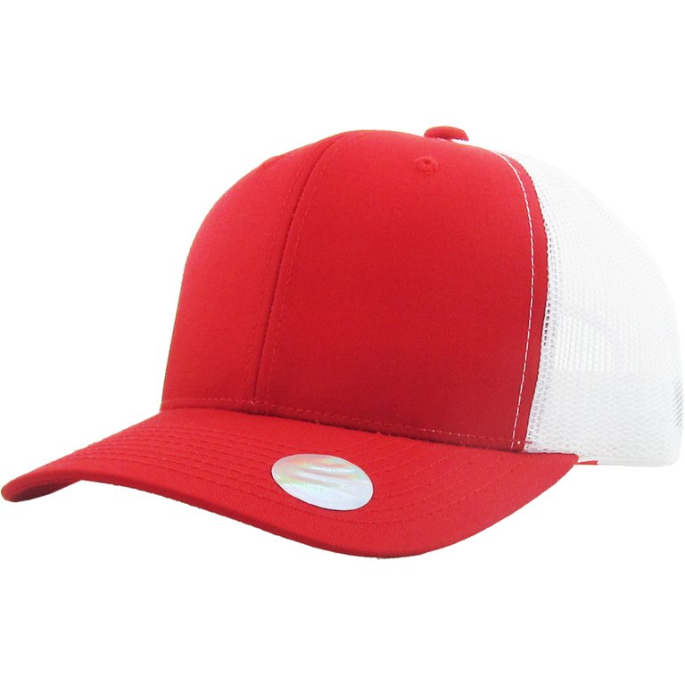 Classic 6 Panel Mesh Cotton Twill Trucker Cap Adjustable Snapaback Hat