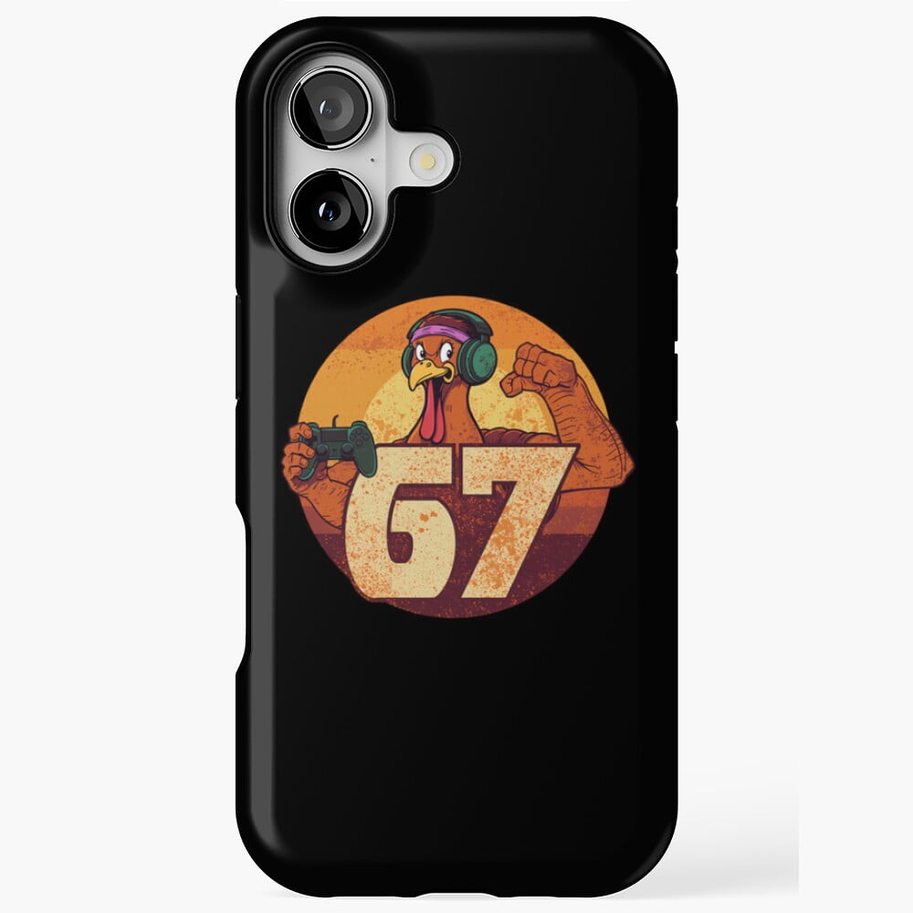 Classic 67 Meme Funny Holiday Humor Case for iPhone 17 11 12 13 14 15 ...