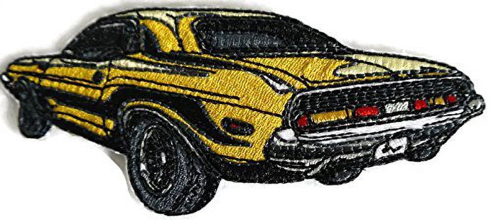 Classic 70 Dodge Challenger Embroidered Iron On/Sew Patch [7.2