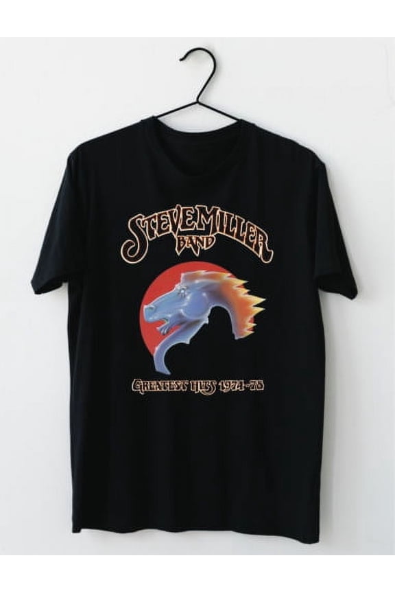 Classic 70s Rock-Inspired Shirt with Psychedelic Music Graphic Style, S-3XL