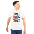 thumbnail image 1 of Classic 8-Bit Video Game Mega Man Run Unisex Plus Size Graphic Tee Brisco Brands 3X, 1 of 4