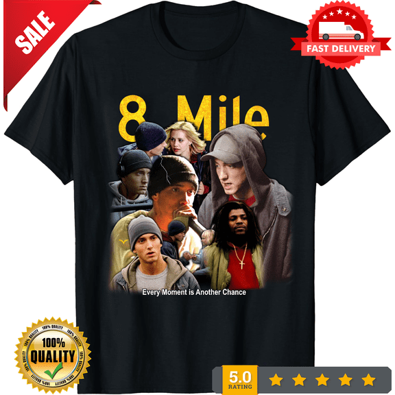 Classic 8 Mile 90s Bootleg Style Graphic T shirt, LIMITED EDITION-TH67468