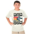 thumbnail image 1 of Classic 8-bit Video Game Mega Man Gun Crewneck T Shirts Boy Girl Teen Brisco Brands L, 1 of 6