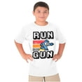 thumbnail image 1 of Classic 8-bit Video Game Mega Man Gun Crewneck T Shirts Boy Girl Teen Brisco Brands XS, 1 of 6