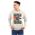 thumbnail image 1 of Classic 8-bit Video Game Mega Man Gun Long Sleeve TShirt Men Women Brisco Brands 2X, 1 of 6