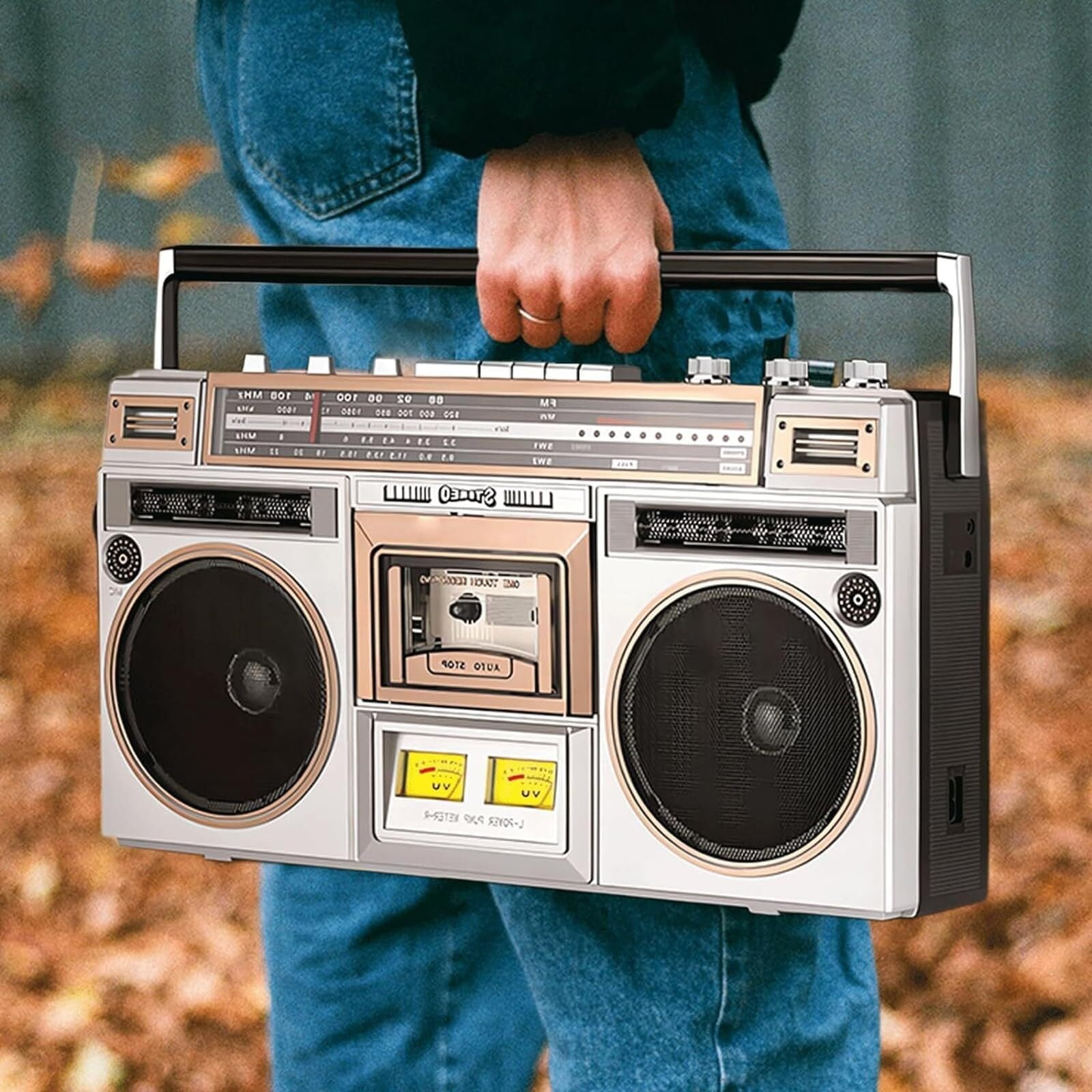 Retro Boombox 80s Style Boombox Bluetooth Retro Boombox