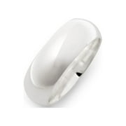 EVE'S ADDICTION Classic 8mm Sterling Silver Wedding Band for Women and Men, Ring Sizes 5 to 13