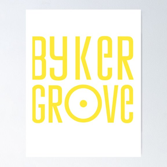 Classic 90s British TV Nostalgia Byker Grove Retro Logo Design, Unframed Poster