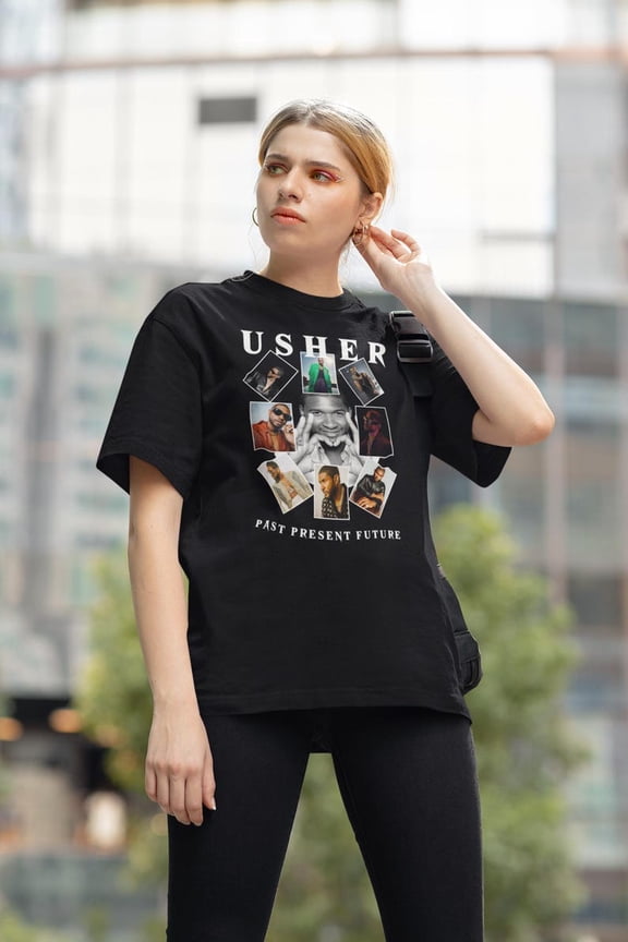 Classic 90s R&B and Hip-Hop Inspired Graphic Tee, Soft Cotton Streetwear Shirt Music RnB Singer Shirt, Hot Trending Shirt, Hip Hop Apparel BLACK