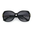 thumbnail image 1 of Classic 90s Womens Bejeweled Rhinestone Bling Arm Designer Butterfly Sunglasses Black - Smoke, 1 of 7