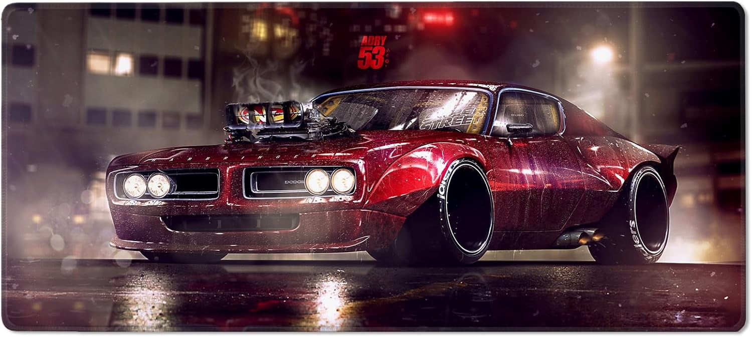 Classic 911 Sports Car Gaming Mouse Pad Non-Slip Rubber Desk Mat Racing ...