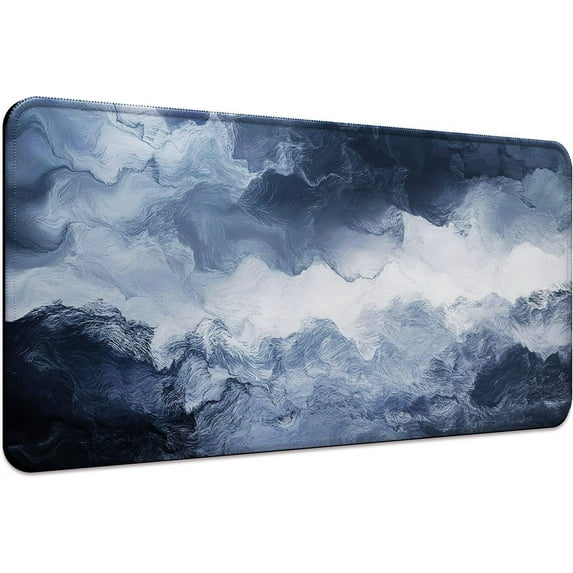 Classic Abstract Desk Mat Minimalist Mouse Pad for Gaming and Office Use 31.5x15.7x0.12 Inch Large Extended with Stitched Edges Stylish Computer Keyboard Laptop Mousepad for Men
