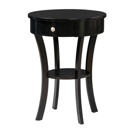 Classic Accents Schaffer End Table, Black - 27 x 20 x 20 in.
