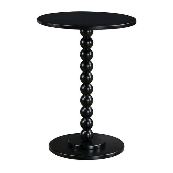 Classic Accents Venetian Islands Spindle Table in Black Wood Finish