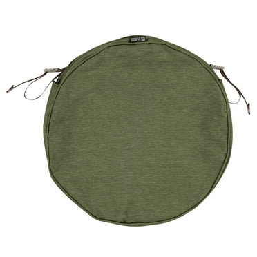 Classic Accessories 15"x2" Green Patio Cushion Slipcover, Montlake