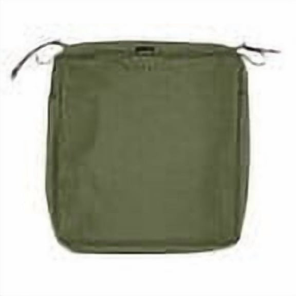 Classic Accessories Montlake FadeSafe Water-Resistant 19 x 19 x 3 Inch Square Patio Dining Seat Cushion Cover, Heather Fern