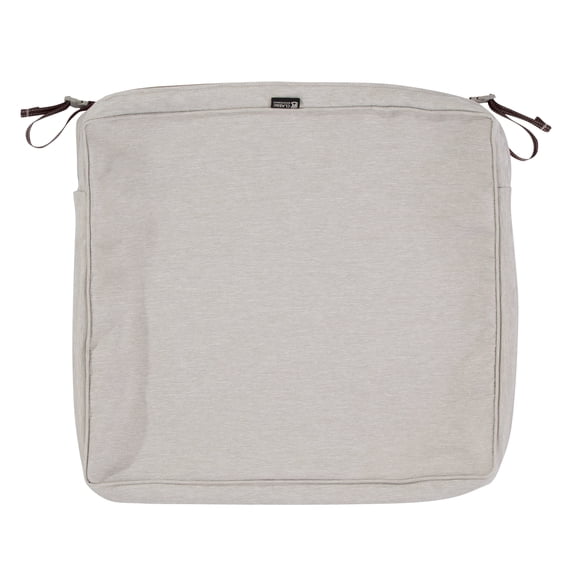 Classic Accessories 21"x19"x3" Grey Patio Cushion Slipcover, Montlake