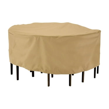 Classic Accessories 23 in. H x 94 in. W Brown Polyester Dining Set Cover