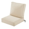 thumbnail image 1 of Classic Accessories 25 x 25 x 5 in. Seat & 25 x 22 x 4 in. Back Outdoor Lounge Cushion Set, Antique Beige, 1 of 18