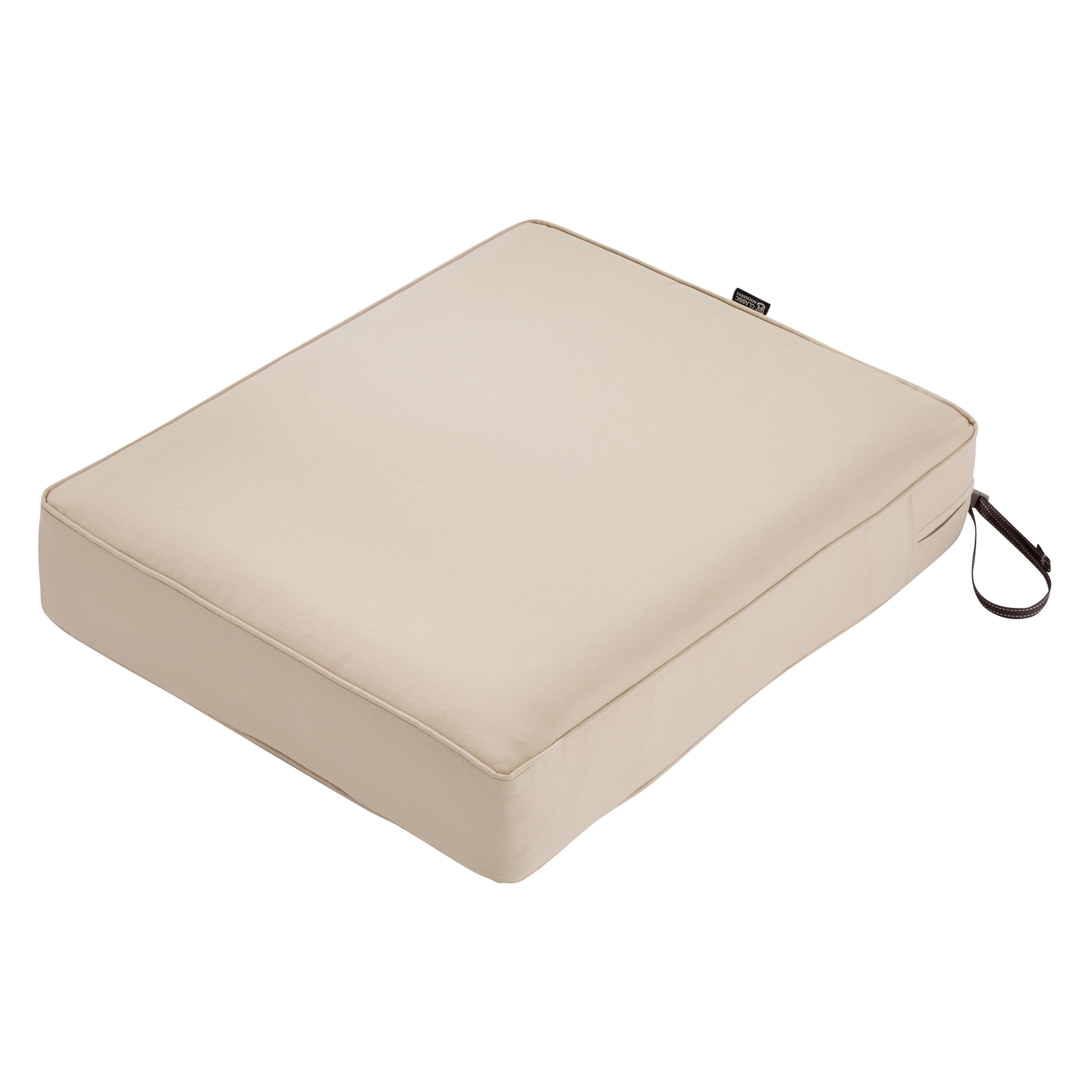 Classic Accessories 25"x27"x5" Beige Lounge Cushion, Montlake