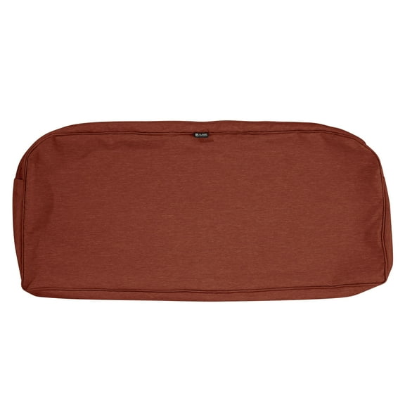 Classic Accessories 41"x18"x3" Red Patio Cushion Slipcover, Montlake
