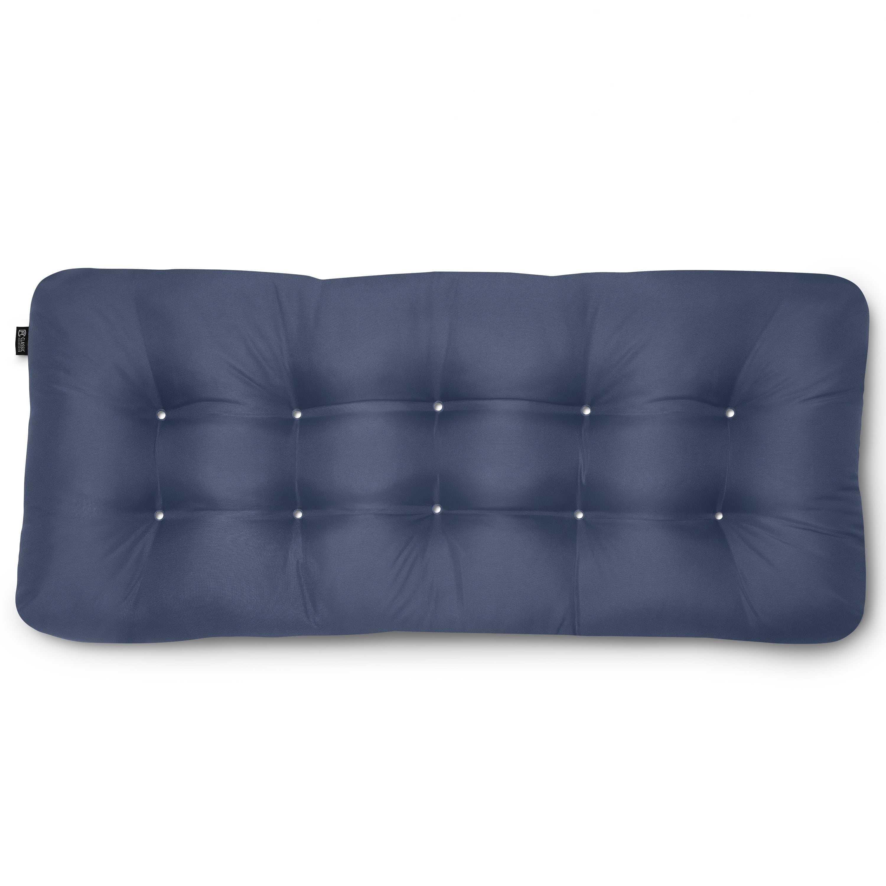 Classic Accessories 42 x 18 x 5 in. Thick Rectangular Indoor & Outdoor Bench Cushion, Navy