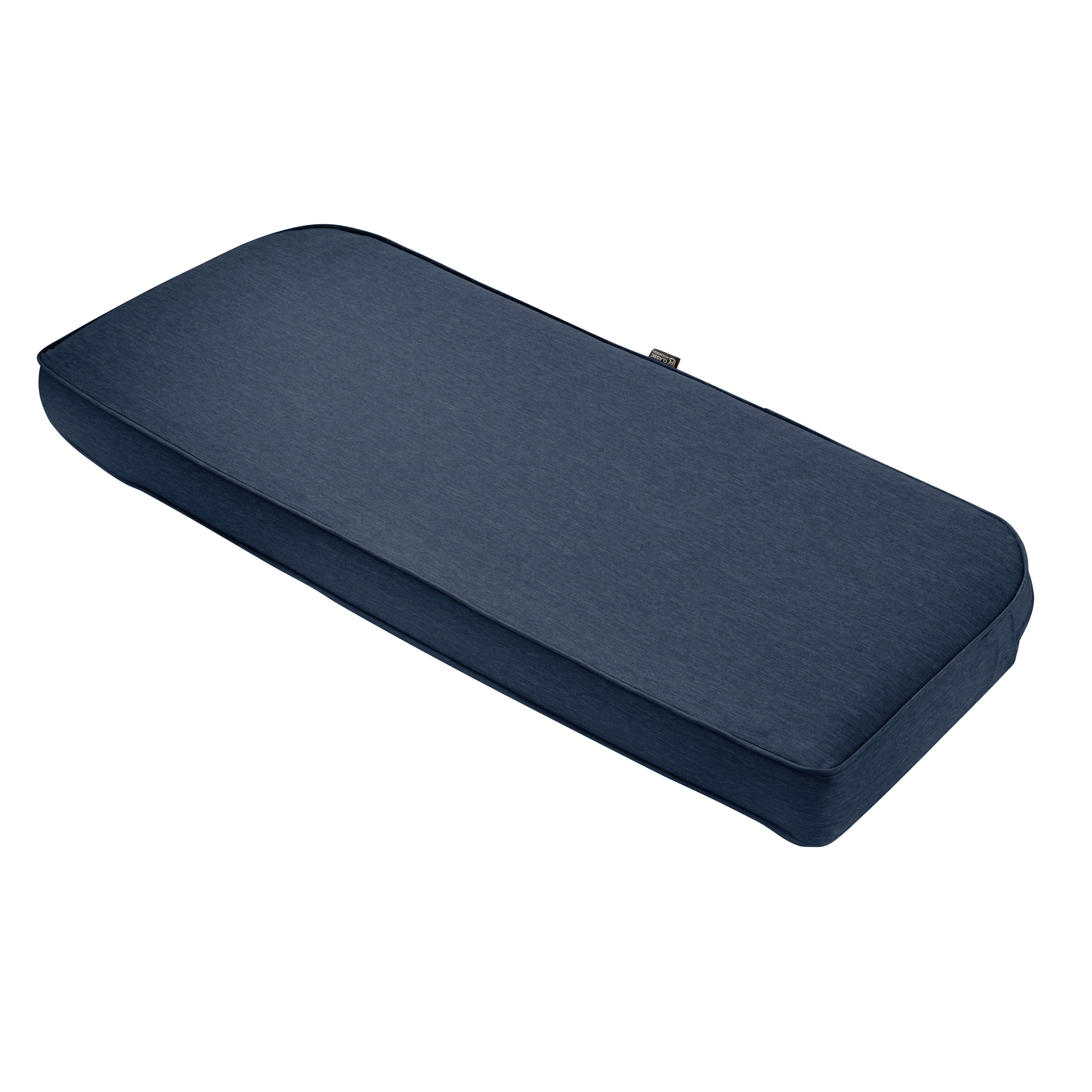 Heather Indigo Polyester Outdoor Bench Cushion, 41" x 18" x 3"