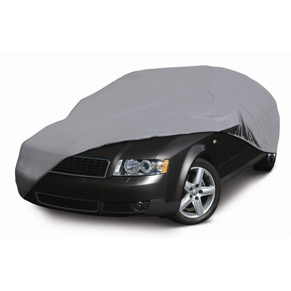 Classic Accessories 71003-F Deluxe 4-Layer Car Storage Cover, Grey