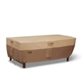 thumbnail image 1 of Classic Accessories  84 x 44 x 24 in. Verandas Best Rectangle Oval Patio Table Cover with Umbrella Hole, Earth, 1 of 1