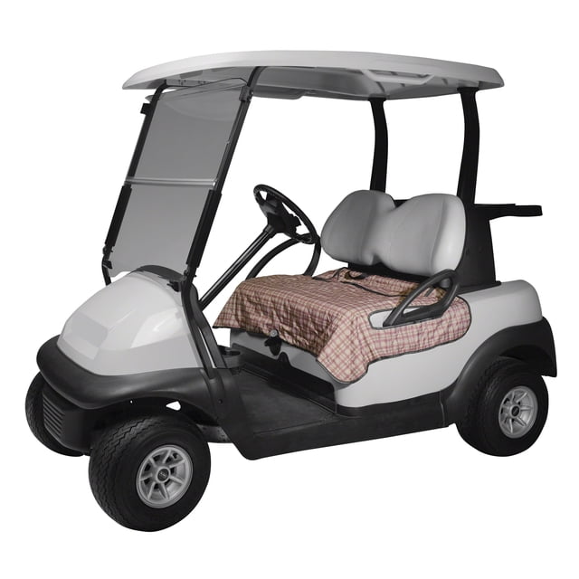 Classic Accessories Fairway Golf Cart Seat Blanket 32" L x 54" W, 2-Person Golf Carts, Heritage Plaid