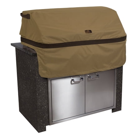 Classic Accessories Hickory Water-Resistant 37 Inch Built-In BBQ Grill Top Cover