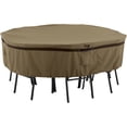 thumbnail image 1 of Classic Accessories Hickory Water-Resistant 94 Inch Round Patio Table & Chair Set Cover, 1 of 4